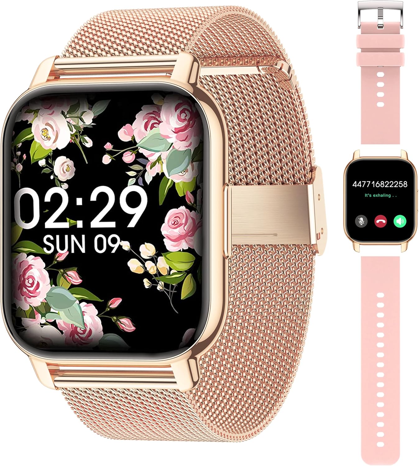 Popglory P66 Smartwatch Gold Rosa